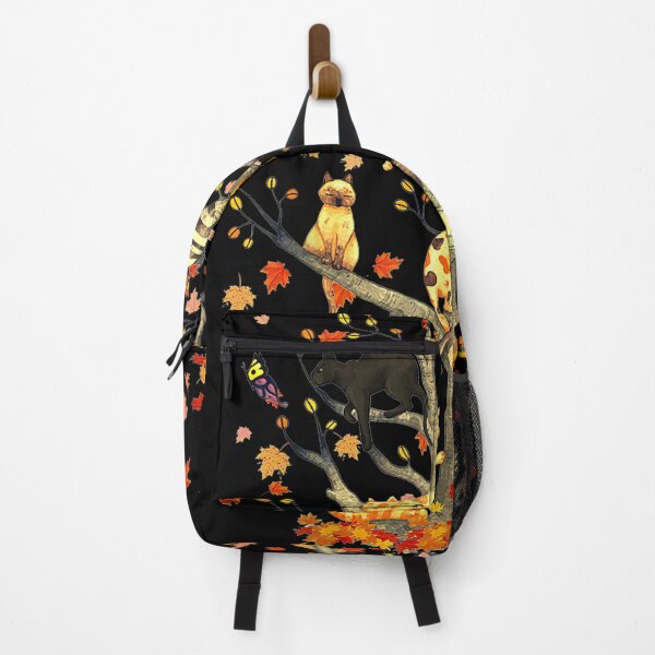 Item preview, Cats Fall Autumn Climbing Maple Leaf Tree Funny Cat Lovers designed and sold by Flamingo92.
