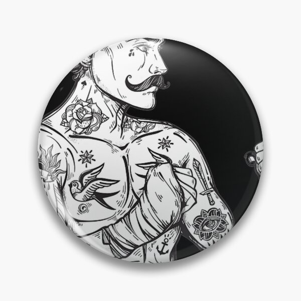 Item preview, Vintage Boxing Champion Tattoo Boho Ink Fighter designed and sold by IrisBender.