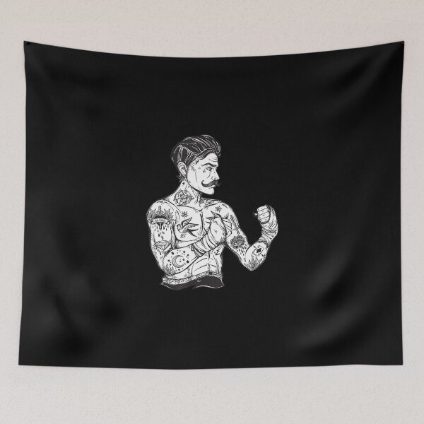 Item preview, Vintage Boxing Champion Tattoo Boho Ink Fighter designed and sold by IrisBender.