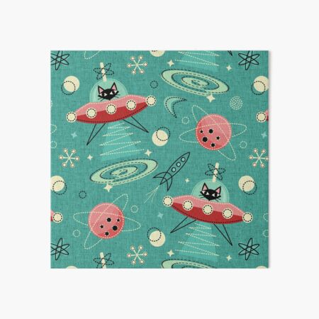 Item preview, My Kitty Drives a UFO / Atomic Space Cat ©studioxtine designed and sold by studioxtine.