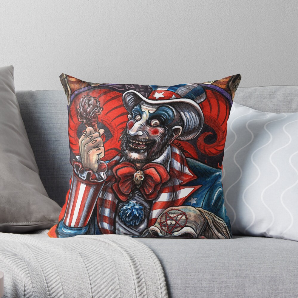 King of Pentacles Throw Pillow