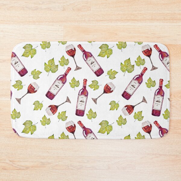 Item preview, Seamless pattern with bottles and glass designed and sold by ChuckyStore79.