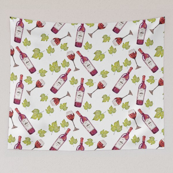 Item preview, Seamless pattern with bottles and glass designed and sold by ChuckyStore79.