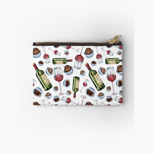 Item preview, Watercolor seamless pattern of wine and sweets designed and sold by ChuckyStore79.