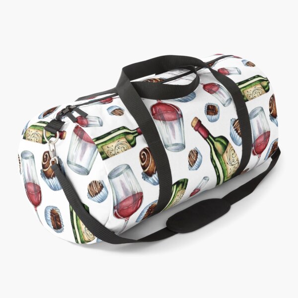 Item preview, Watercolor seamless pattern of wine and sweets designed and sold by ChuckyStore79.