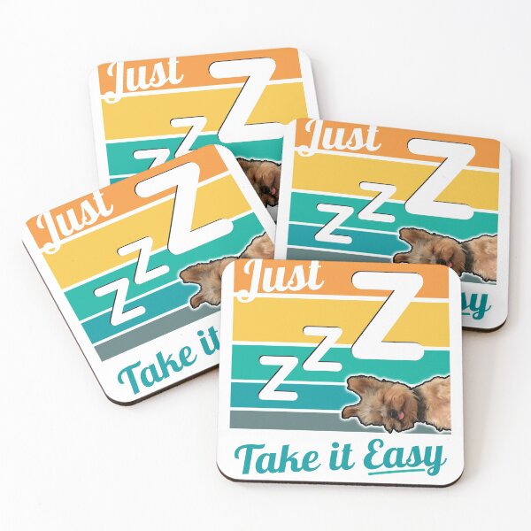 Item preview, Just take it easy – Cute Yorkie designed and sold by YorkieStyle.