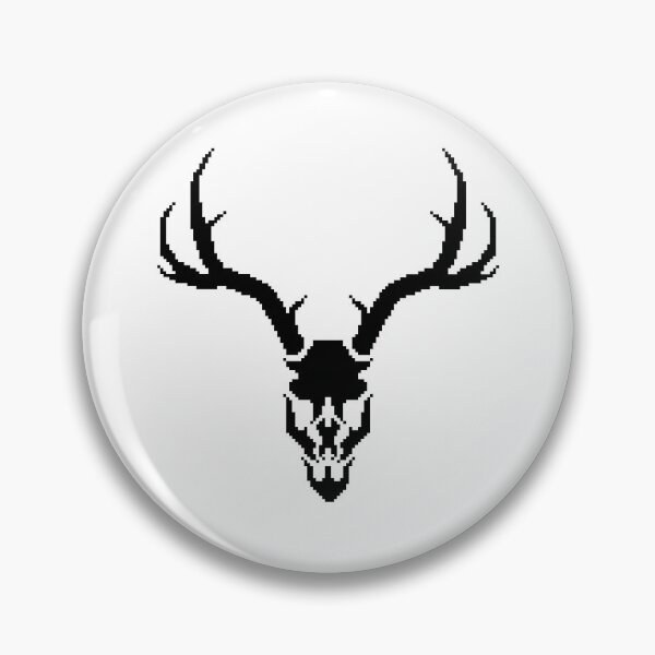 Item preview, Pixelated Antler Skull designed and sold by PixelStreet.
