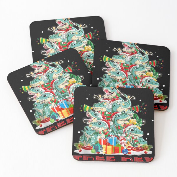 Item preview, Cute Tree Rex T Rex Dinosaur Christmas Tree Lights Xmas Day designed and sold by Flamingo92.
