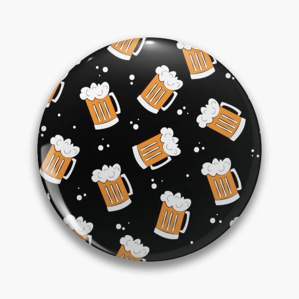 Aperçu de l'œuvre Chopes à bière sur fond noir créée et vendue par ChuckyStore79.