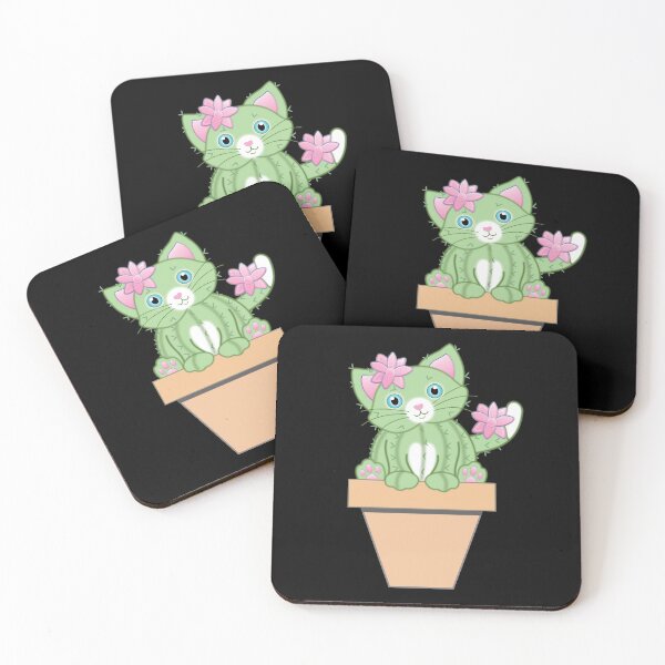 Item preview, Cute Cat Cactus Or Kawaii Catcus  designed and sold by FlutteringWings.