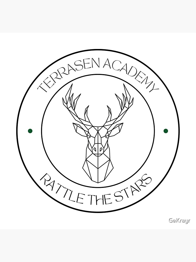 Terrasen Academy Throne Of Glass Sticker Sticker For Sale By Gekrayr Redbubble 3333