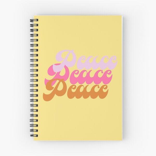 Aperçu de l'œuvre Design vintage de paix rose et jaune créée et vendue par DaisyLemon.