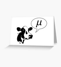 Scientific Cow Goes Mu Greeting Card