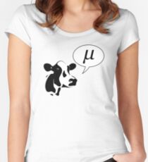 Scientific Cow Goes Mu Women's Fitted Scoop T-Shirt