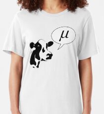 Scientific Cow Goes Mu Slim Fit T-Shirt
