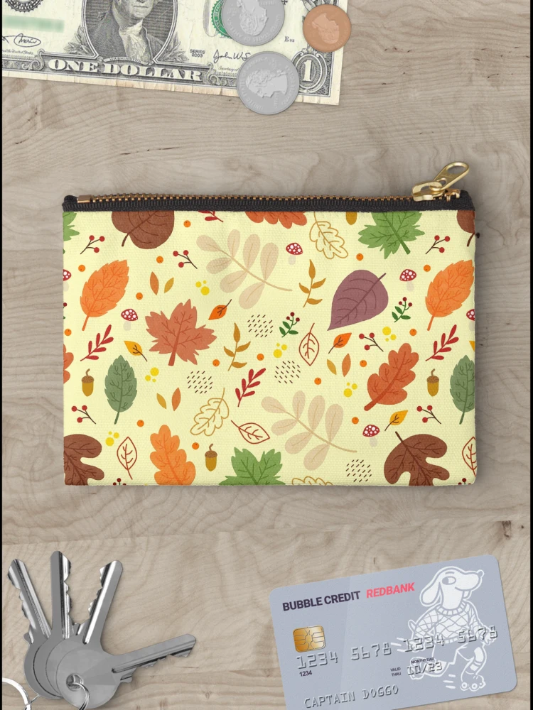 Thumbnail 3 of 4, Zipper Pouch, Fall Pattern designed and sold by Innsmouth.
