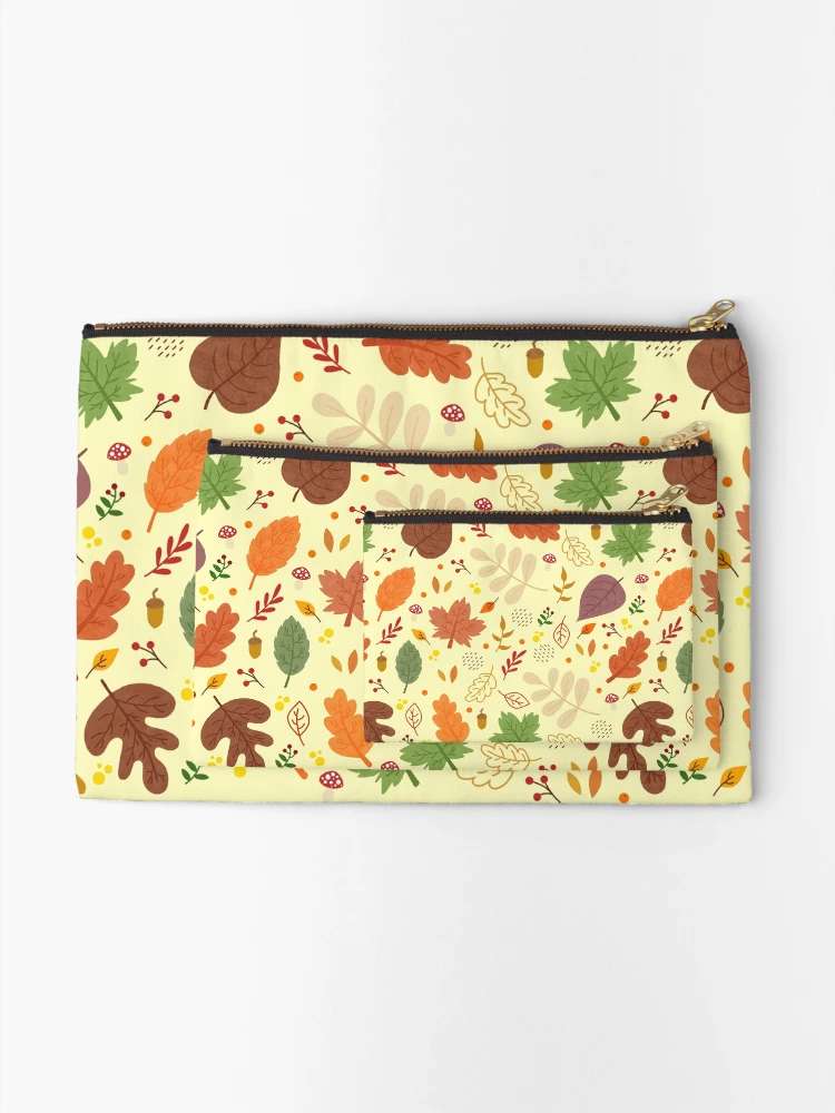 Thumbnail 2 of 4, Zipper Pouch, Fall Pattern designed and sold by Innsmouth.