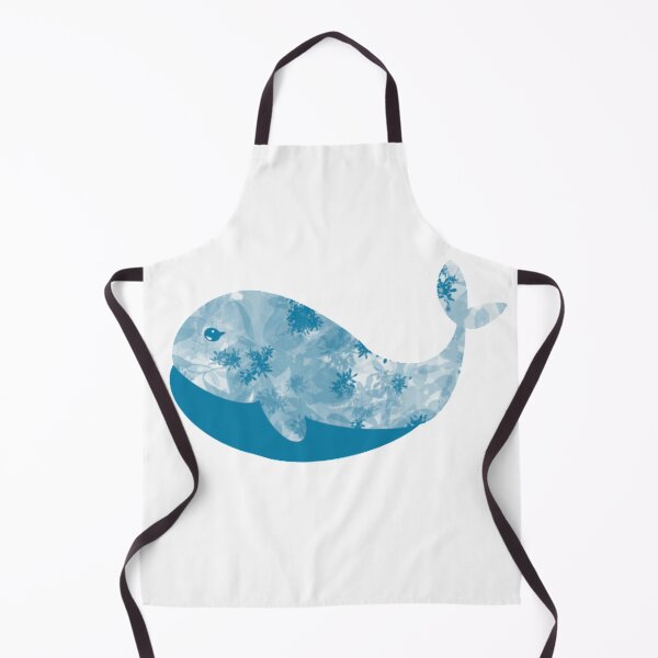 Item preview, Blue Floral Whale designed and sold by HaleynBleu.