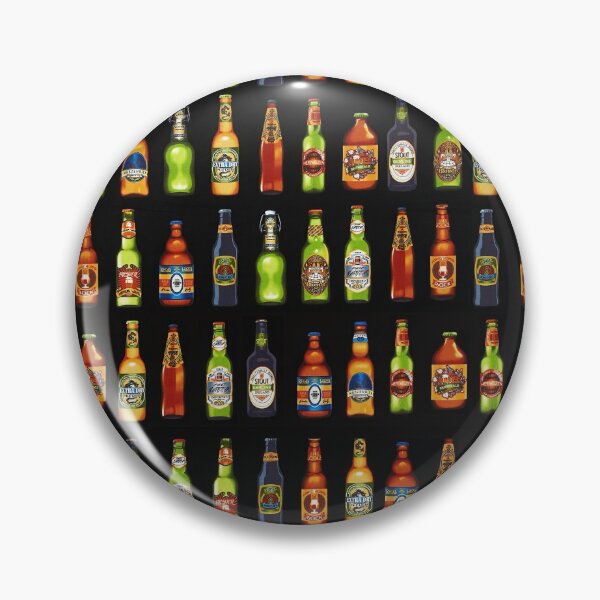 Item preview, Beer bottle fabric designed and sold by ChuckyStore79.