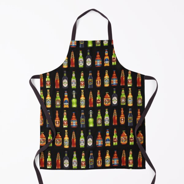Item preview, Beer bottle fabric designed and sold by ChuckyStore79.
