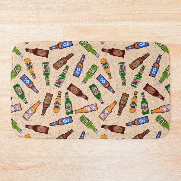 Item preview, Beer bottles seamless pattern designed and sold by ChuckyStore79.