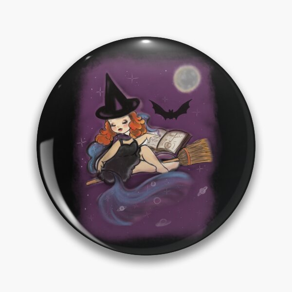 Item preview, Glenda the Galaxy Witch Vintage inspired Illustration designed and sold by Lizzie Wilkinson.
