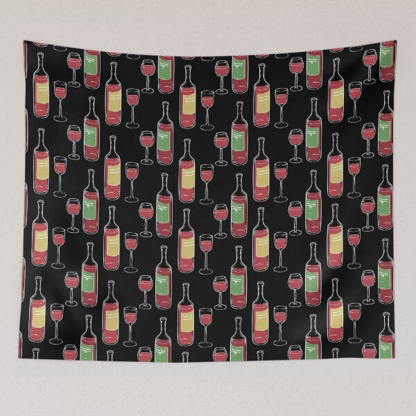 Item preview, Wine glasses & bottle pattern designed and sold by ChuckyStore79.