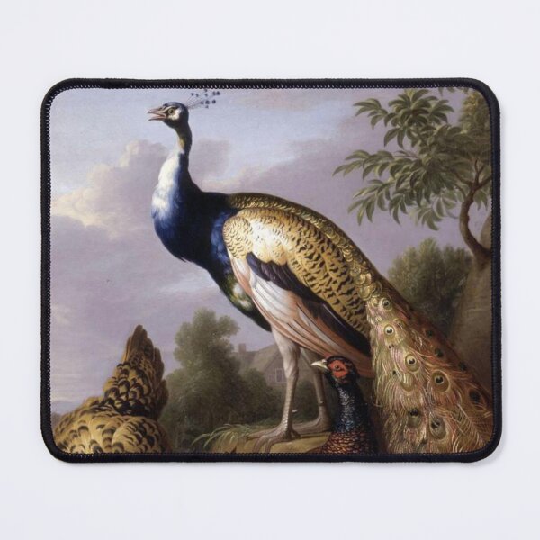 Item preview, Tobias Stranover's Peacock, Hen and Cock Pheasant in a Landscape designed and sold by mosfunky.