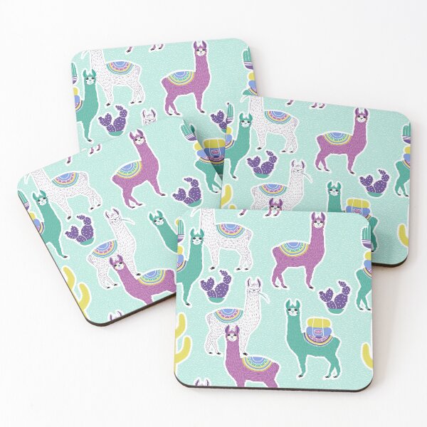 Item preview, Cactus Llama Hand Drawn Pattern designed and sold by LittleFunky79.