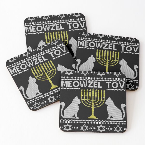 Item preview, Meowzel Tov Chanukah Shirt Jewish Cat Hanukkah designed and sold by Flamingo92.