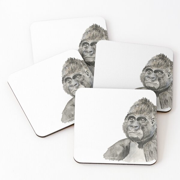 Aperçu de l'œuvre Gorilla - Impression Aquarelle créée et vendue par Art by Kathleen Stuart.