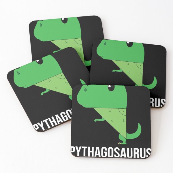 Item preview, Pythagoras Math Techer Nerd Gekk Theorem T-Rex designed and sold by Flamingo92.