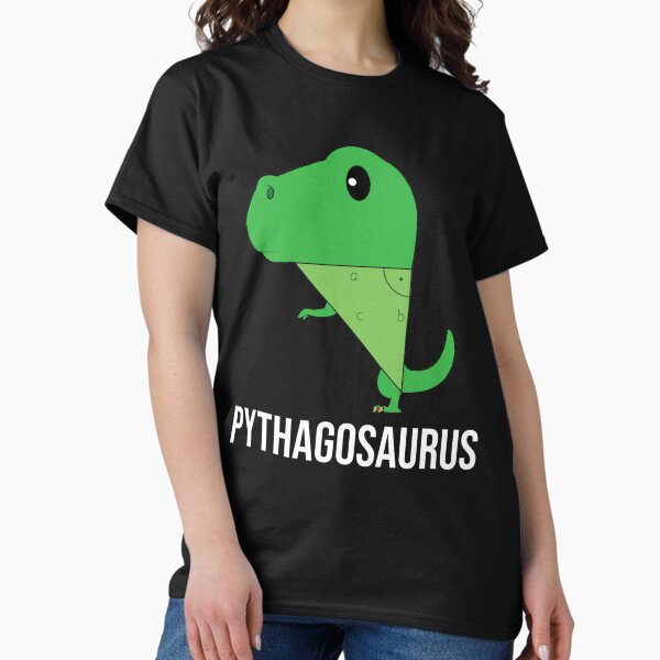 Item preview, Pythagoras Math Techer Nerd Gekk Theorem T-Rex designed and sold by Flamingo92.