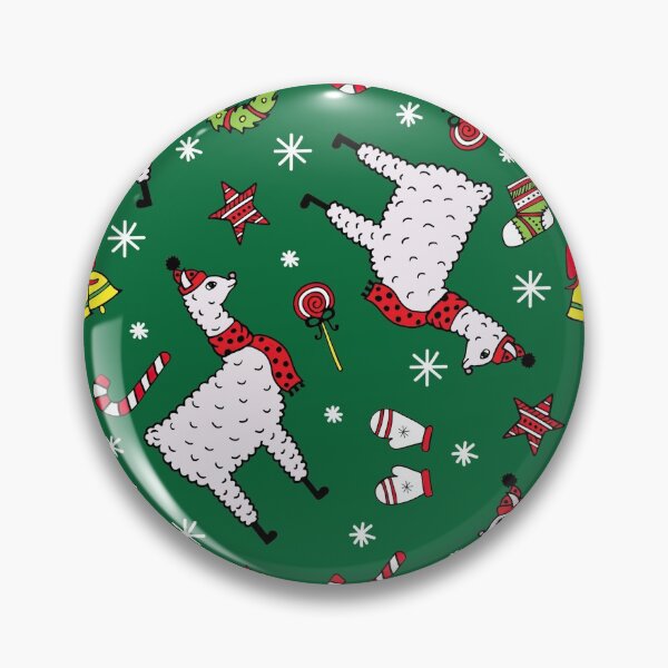 Item preview, Christmas Llama On Green Pattern designed and sold by LittleFunky79.