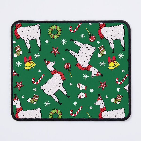 Item preview, Christmas Llama On Green Pattern designed and sold by LittleFunky79.