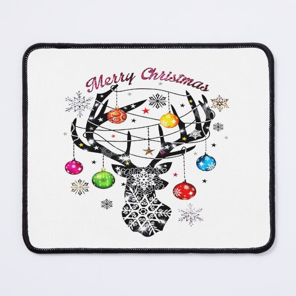 Item preview, Merry Christmas Xmas Reindeer Jingle Bells Snowflakes designed and sold by pirategraphic3.