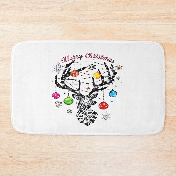 Item preview, Merry Christmas Xmas Reindeer Jingle Bells Snowflakes designed and sold by pirategraphic3.