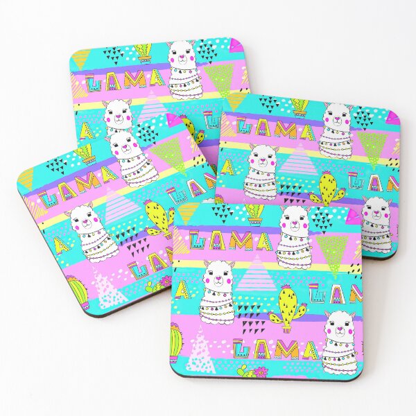 Item preview, Colorful Llama Hand Drawn Pattern designed and sold by LittleFunky79.