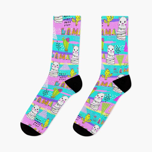 Item preview, Colorful Llama Hand Drawn Pattern designed and sold by LittleFunky79.