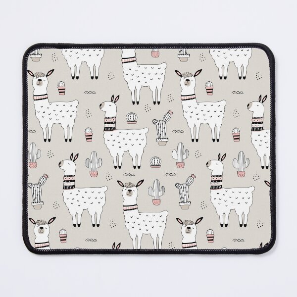 Item preview, Cute Llama Cactus Hand Drawn Pattern designed and sold by LittleFunky79.