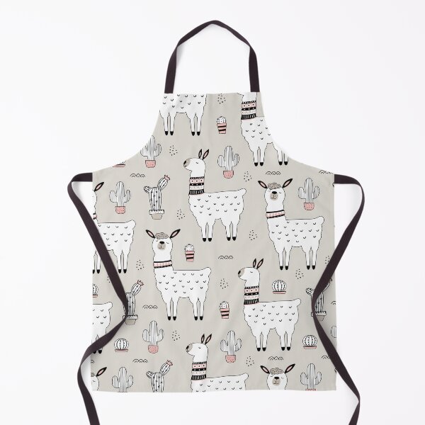 Item preview, Cute Llama Cactus Hand Drawn Pattern designed and sold by LittleFunky79.