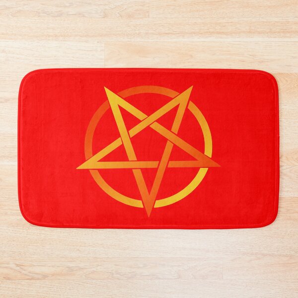 Item preview, Colorful Pentacle Pentagram Gradient Orange Red designed and sold by AlasAHintStudio.