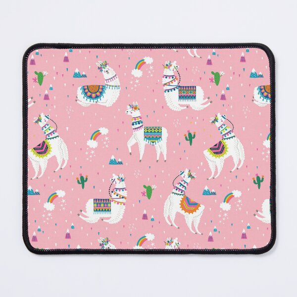 Item preview, Cute Llama On Pink Pattern designed and sold by LittleFunky79.