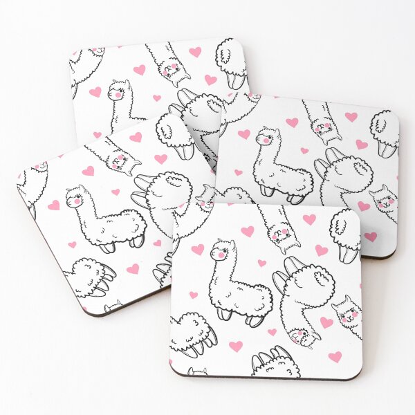 Item preview, Cute Llama Outline Pattern designed and sold by LittleFunky79.