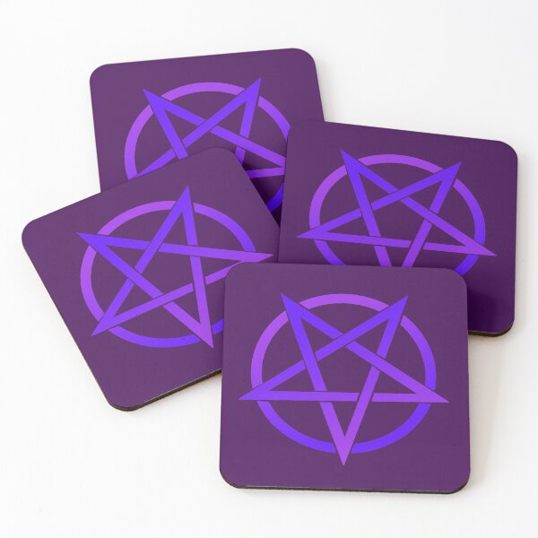 Item preview, Colorful Pentacle Pentagram Gradient Purple designed and sold by AlasAHintStudio.