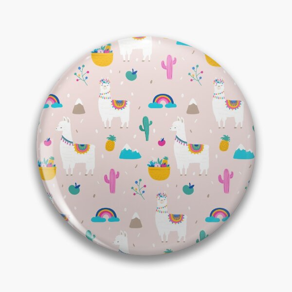 Item preview, Cute Llama Rainbow Pattern designed and sold by LittleFunky79.