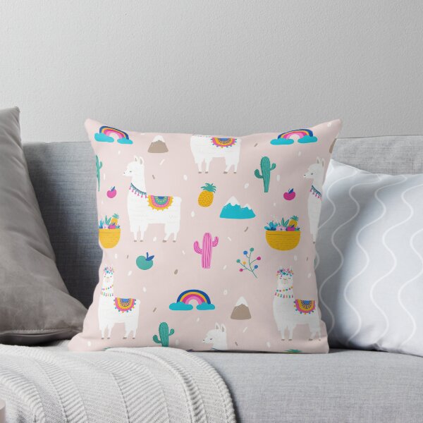 Item preview, Cute Llama Rainbow Pattern designed and sold by LittleFunky79.