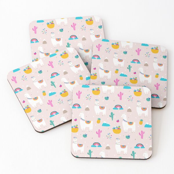 Item preview, Cute Llama Rainbow Pattern designed and sold by LittleFunky79.