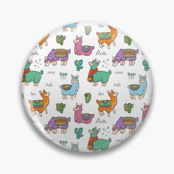 Item preview, Cute Multicolor Llama Pattern designed and sold by LittleFunky79.