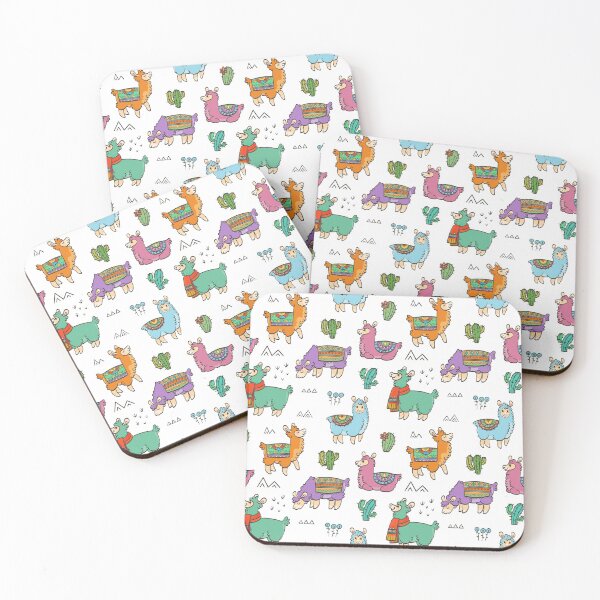 Item preview, Cute Multicolor Llama Pattern designed and sold by LittleFunky79.